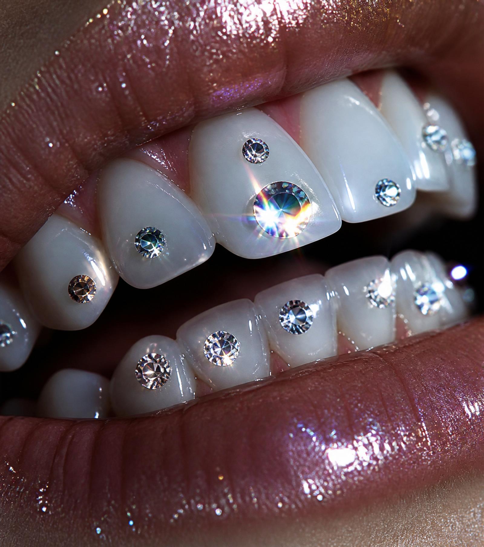 Smile mit funkelnden Swarovski Tooth Gems
